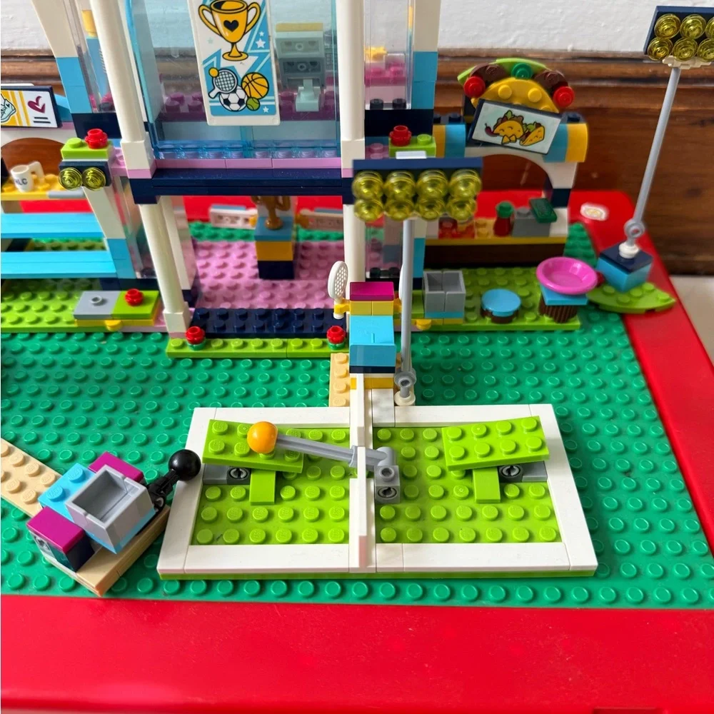 95% complete LEGO Friends 41338 Sports Park Tennis & Basketball